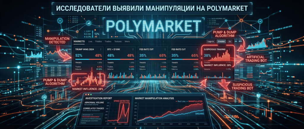 Исследователи выявили манипуляции на Polymarket