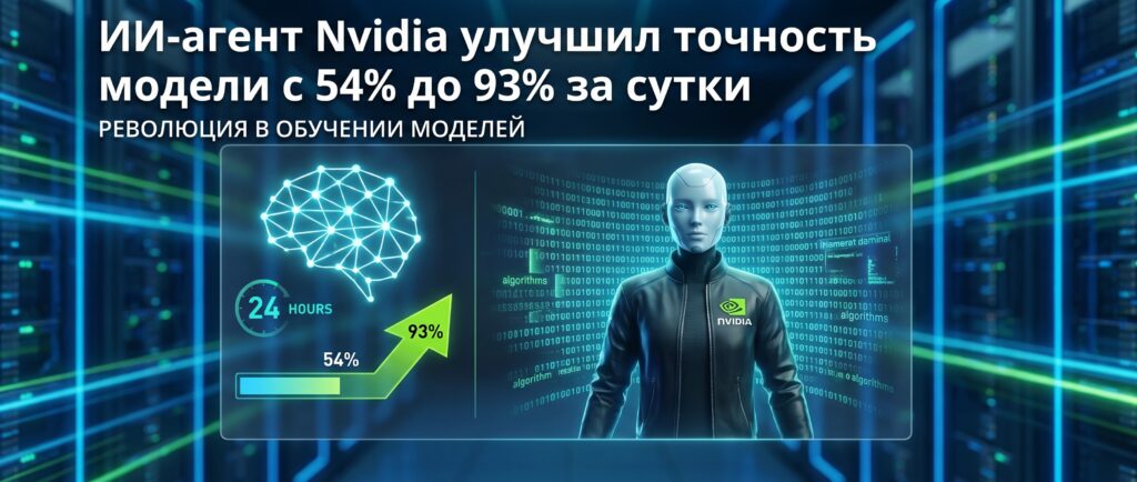 ИИ-агент Nvidia улучшил точность модели с 54% до 93% за сутки