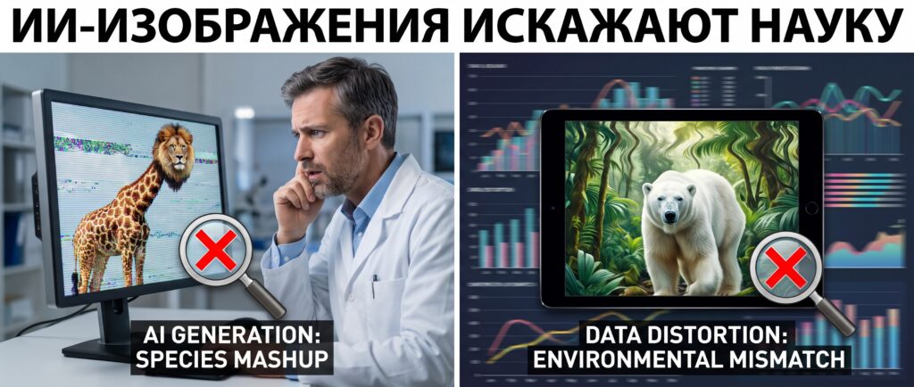 ИИ-изображения животных искажают научные данные