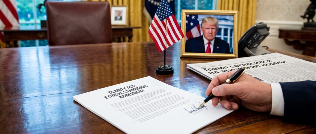 Трамп согласился на этические нормы в CLARITY Act