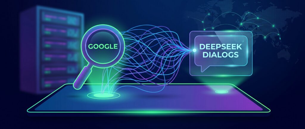 Google индексирует ссылки на диалоги DeepSeek