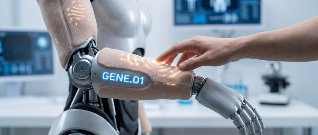 Робот Gene.01 получил тактильную кожу для безопасности