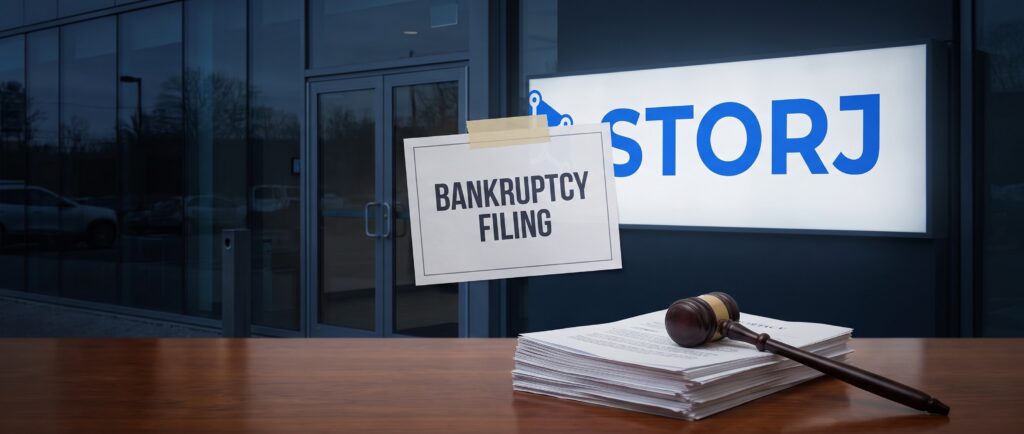Storj подал заявление о банкротстве
