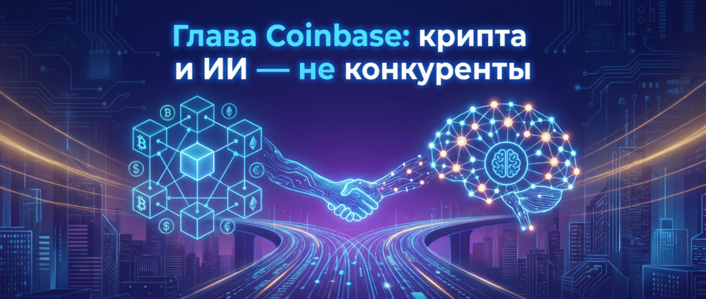 Глава Coinbase: крипта и ИИ — не конкуренты