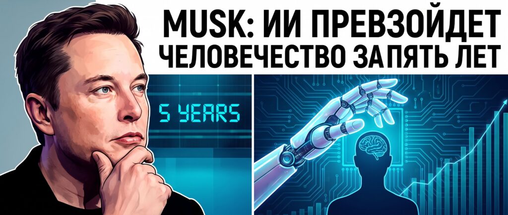 Маск: ИИ превзойдет человечество за пять лет