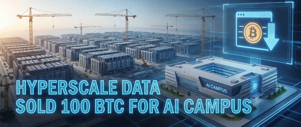 Hyperscale Data продала 100 BTC ради ИИ-кампуса