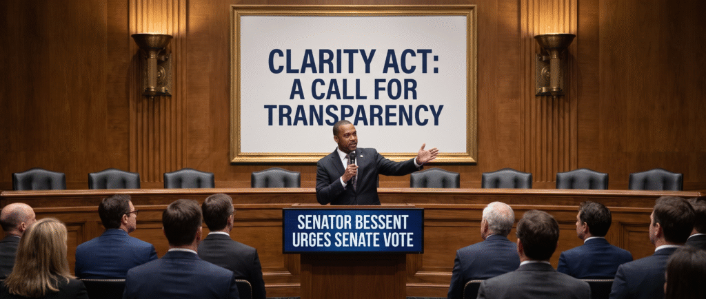 Бессент призвал Сенат голосовать по CLARITY Act