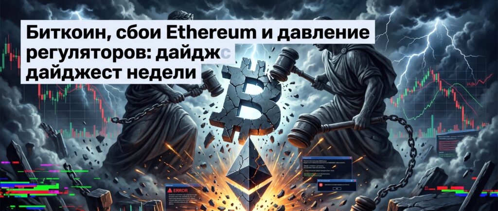 Биткоин, сбои Ethereum и давление регуляторов: дайджест недели