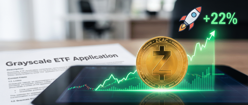 Zcash взлетел на 22% после заявки Grayscale на ETF