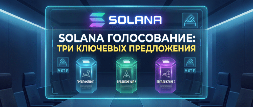 Solana выносит на голосование три ключевых предложения