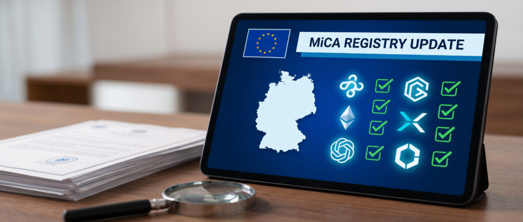 Германия добавила шесть компаний в реестр MiCA