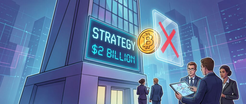 Strategy привлекла $2 млрд и не покупала биткоин