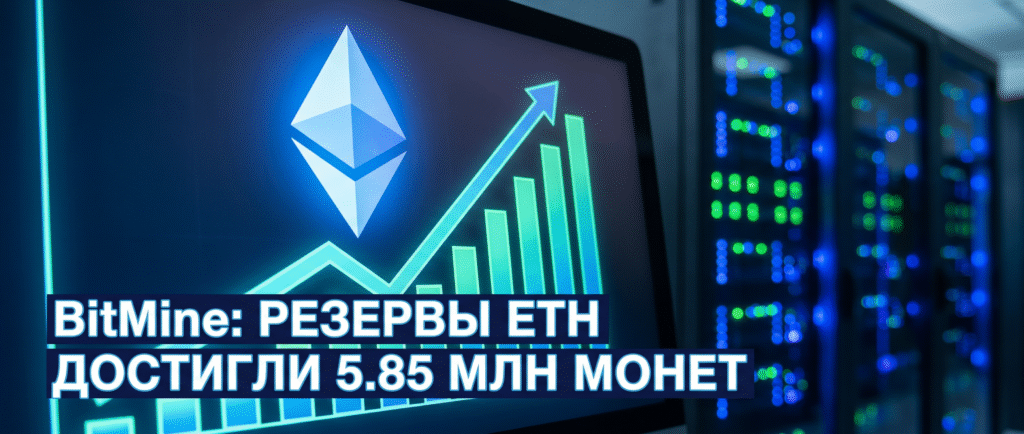 BitMine нарастила резервы ETH до 5,85 млн монет