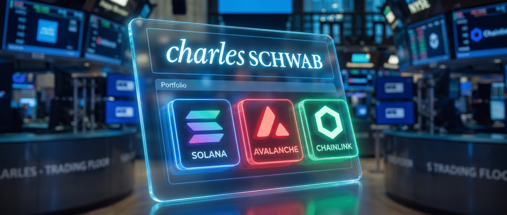 Charles Schwab добавит Solana, Avalanche и Chainlink