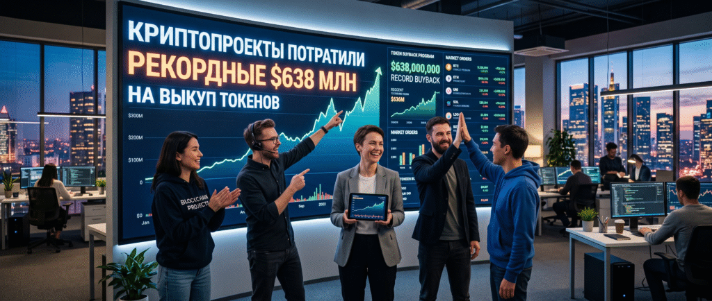 Криптопроекты потратили рекордные $638 млн на выкуп токенов